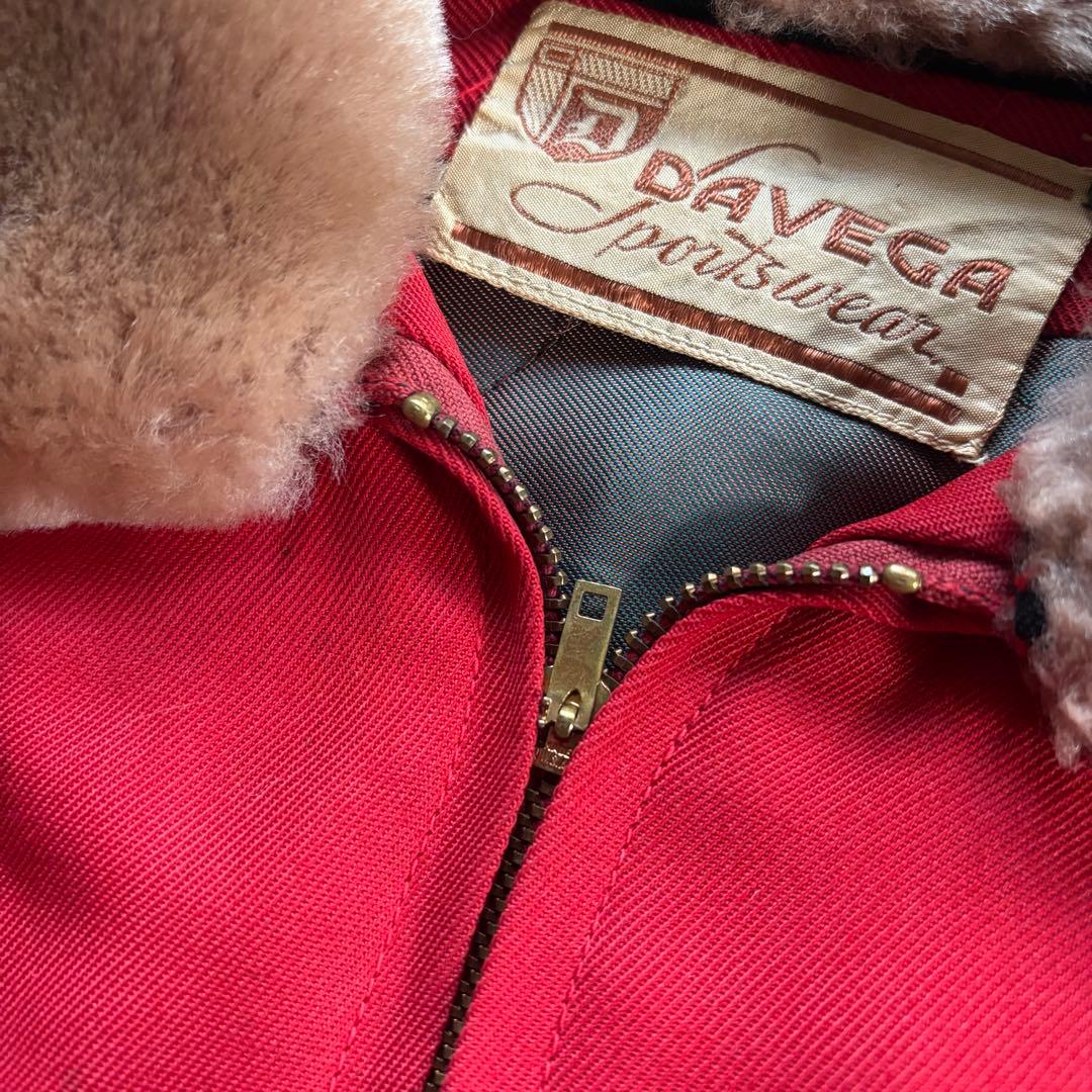 古着　50s davega レーヨン　ギャバジン　ジャケット　ギャバジャン