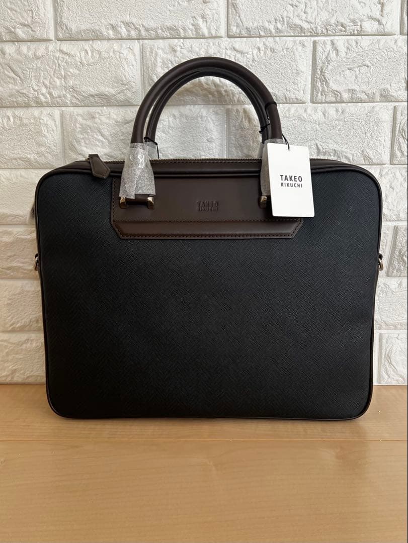 TAKEO KIKUCHI ビジネスバッグ A4 ネイビー