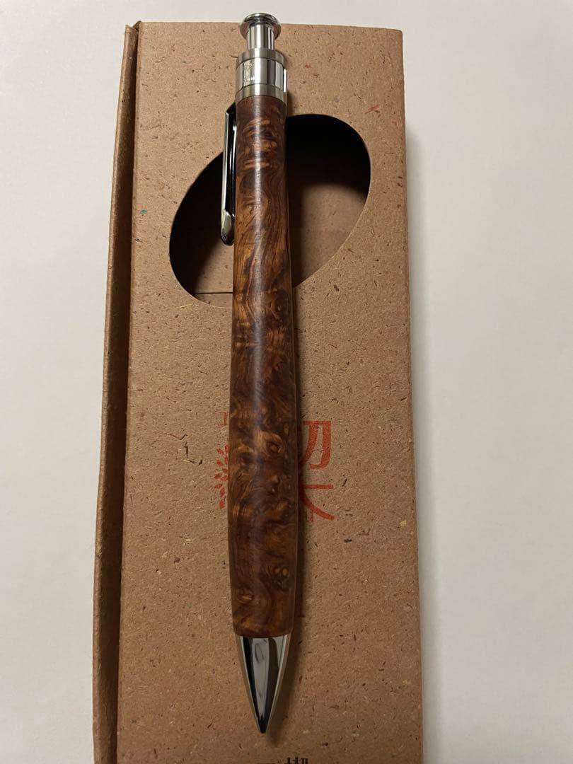 工房楔　ペンシル楔　ローズウッドこぶ(瘤) シャーペン　0.5mm 固定式口金