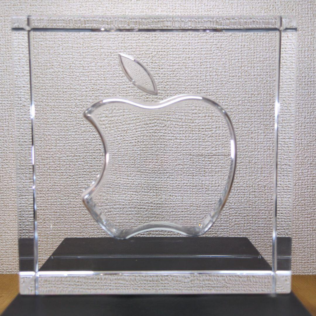Apple 20周年記念 HOYA製クリスタルガラス 置物 記念品　プレミア