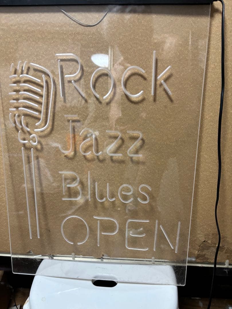 ＭＹー２０ ネオン看板 Rock Jazz Blues OPEN 激安