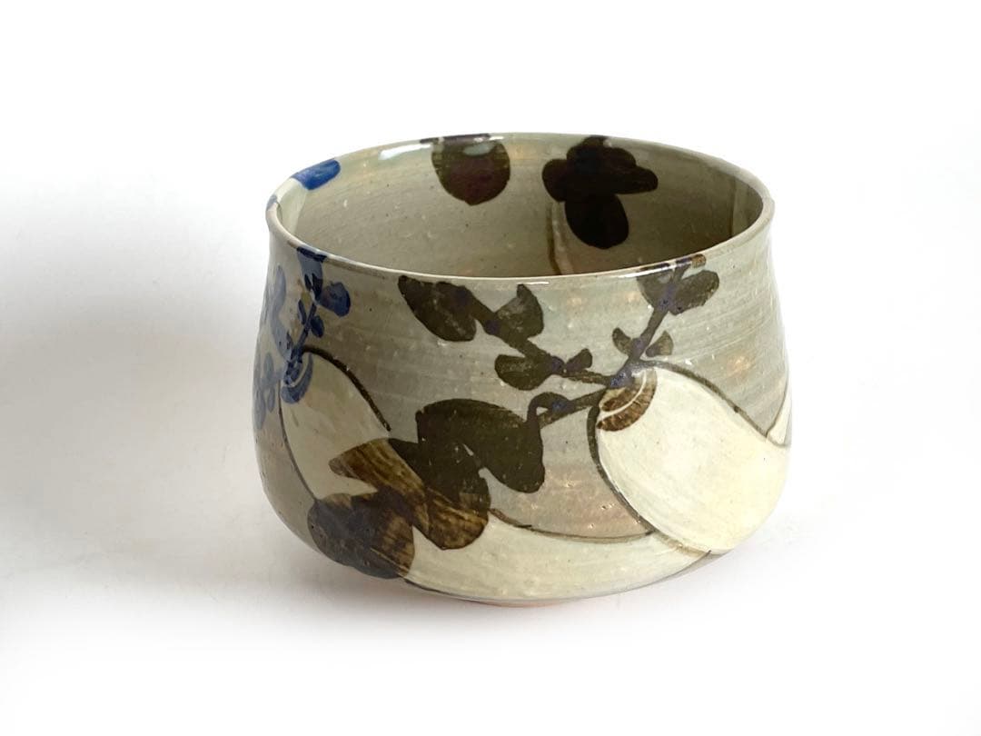 陶芸家　土屋雲善　布志名　大根絵　茶碗　抹茶碗　二重箱