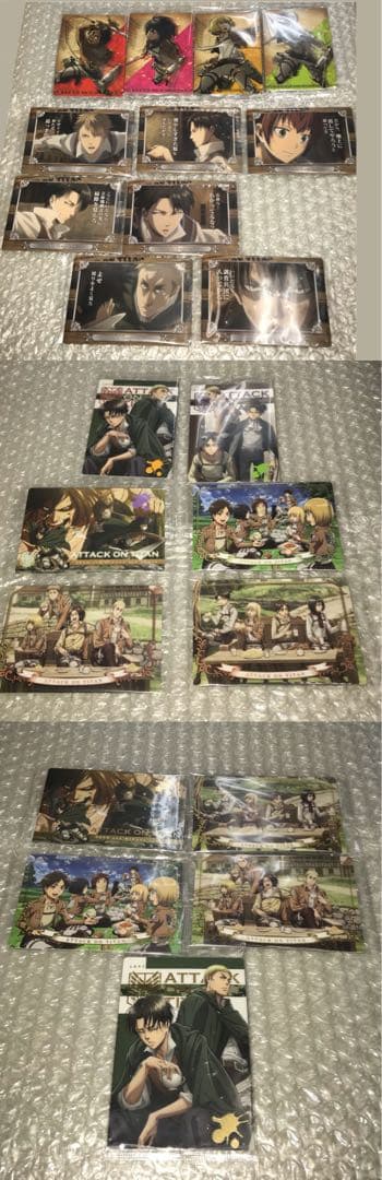 進撃の巨人　悔いなき選択　限定　ウエハース　ハンジ　リヴァイ　エルヴィン エレン