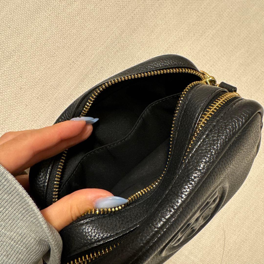 Tory Burch ブラックレザーショルダーバッグ