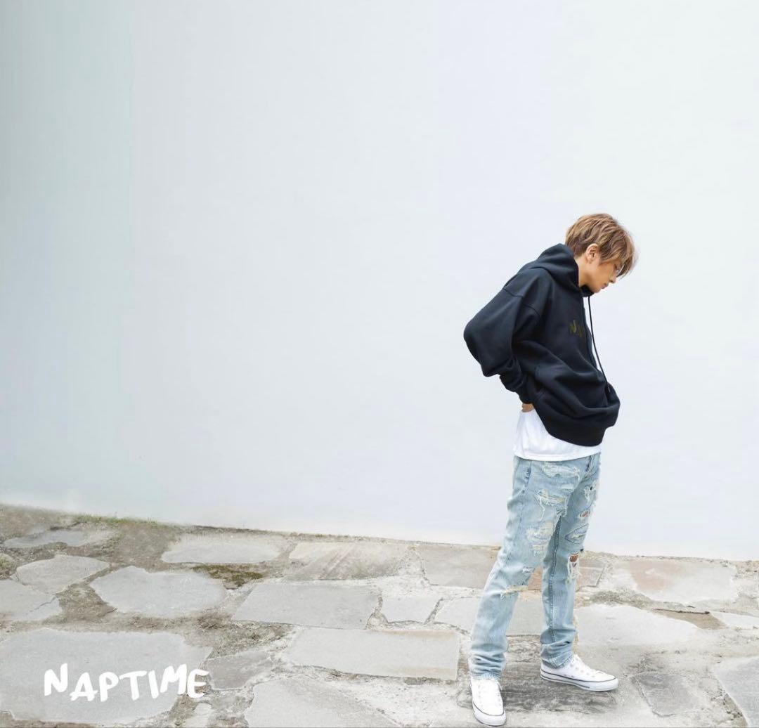 ナップタイム　naptime. Nissy 西島隆弘　スウェット　パーカー　黒