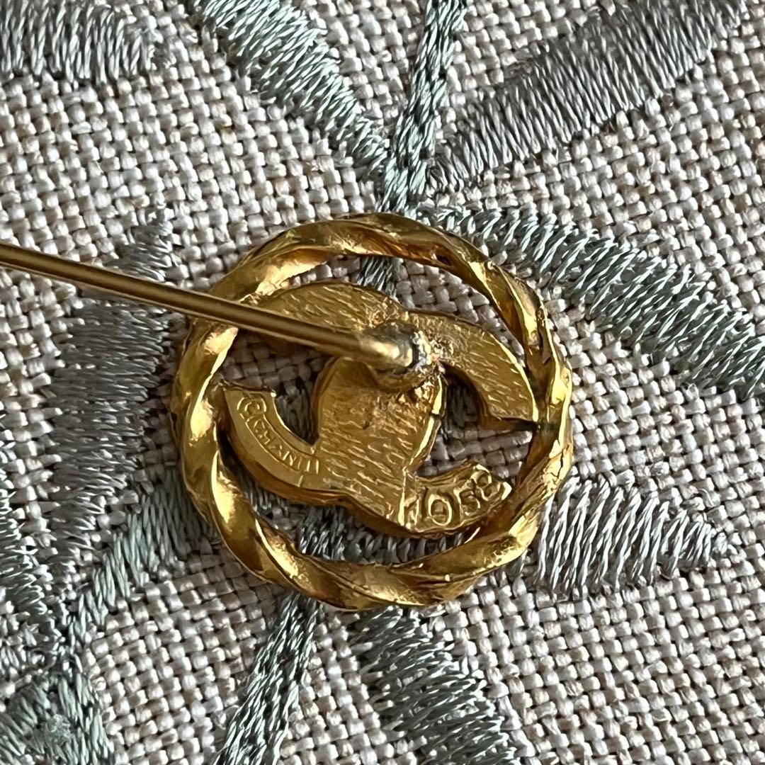 CHANEL　シャネル　ピンブローチ　ヴィンテージ　ココマーク　正規品