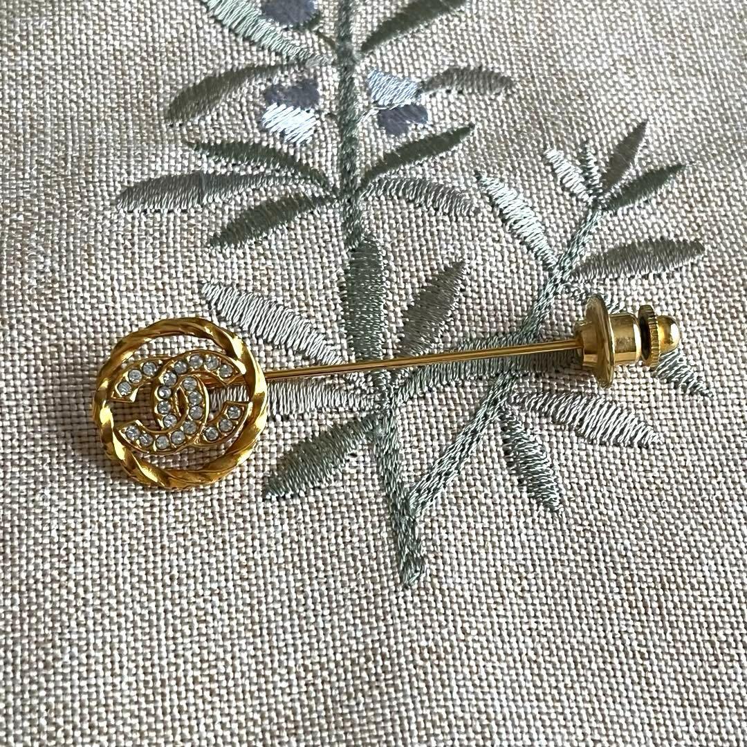CHANEL　シャネル　ピンブローチ　ヴィンテージ　ココマーク　正規品