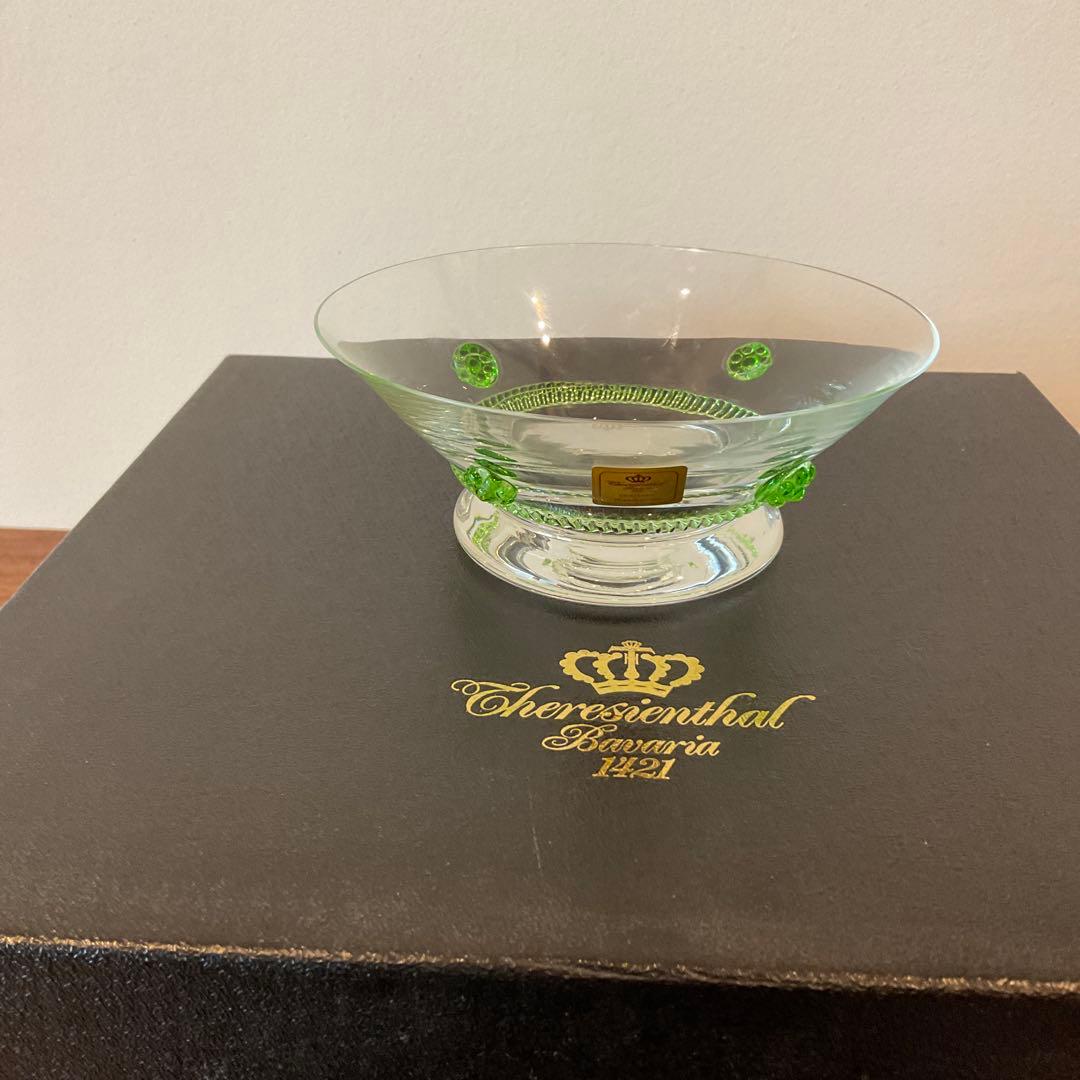 【テレジアンタール】ドイツ クリスタル ペアボウル バッカス未使用