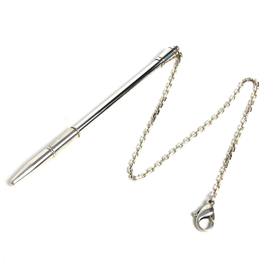 HERMES エルメス ボールペン アジェンダ用 チェーン付き シルバー925