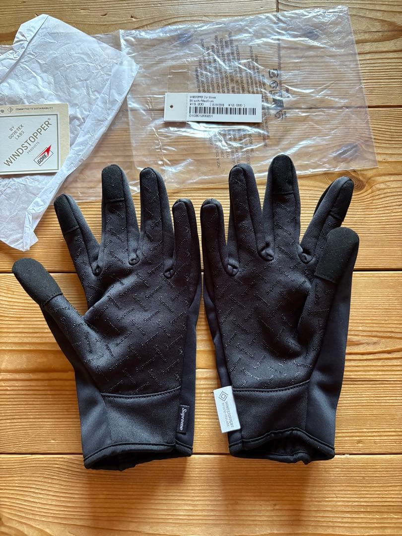 supreme シュプリーム ジップ グローブ ウインドストッパー
