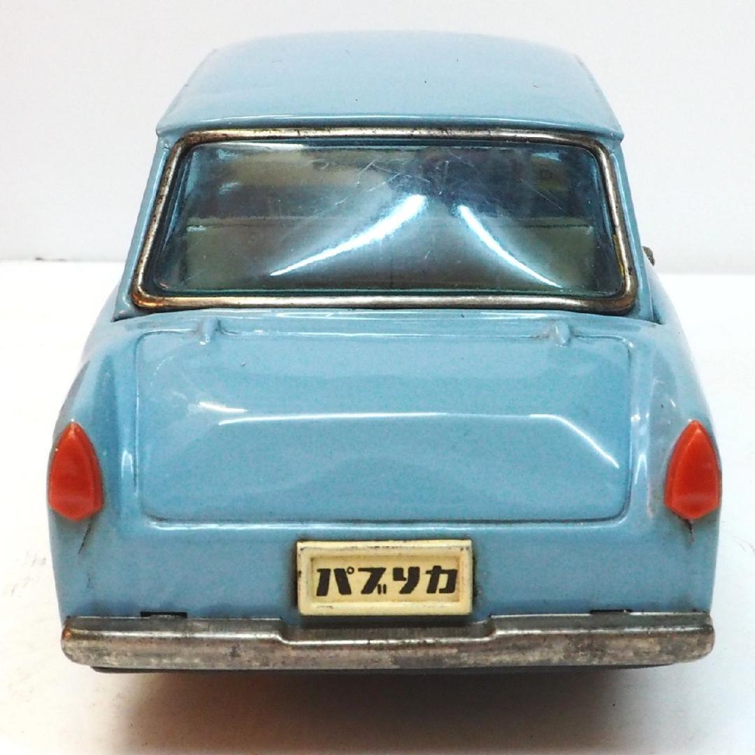 萬代屋【トヨタ パブリカ 水色】ブリキ フリクション自動車【箱付】tin car