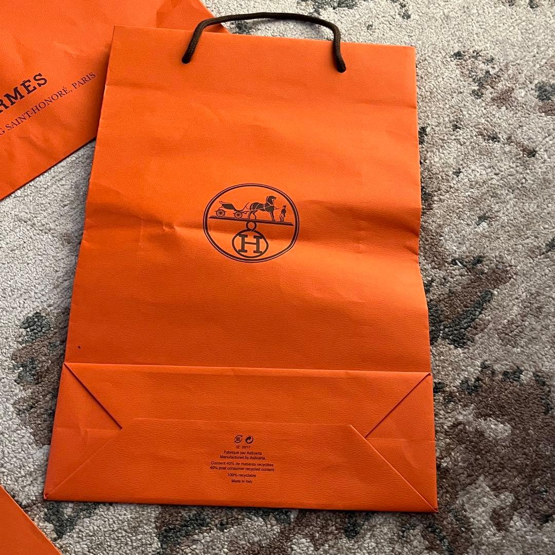 エルメス 27点 空箱 ショッパー リボン ベロア巾着 袋 紙袋 他下げ札等