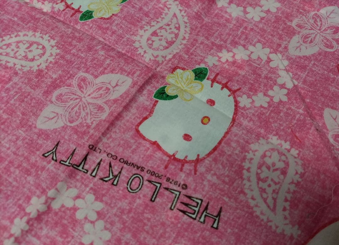 ハローキティ　はぎれ　当時物