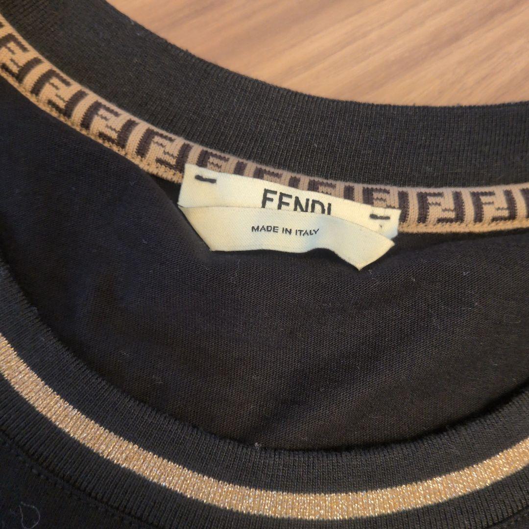 FENDI ブラック Tシャツ XL