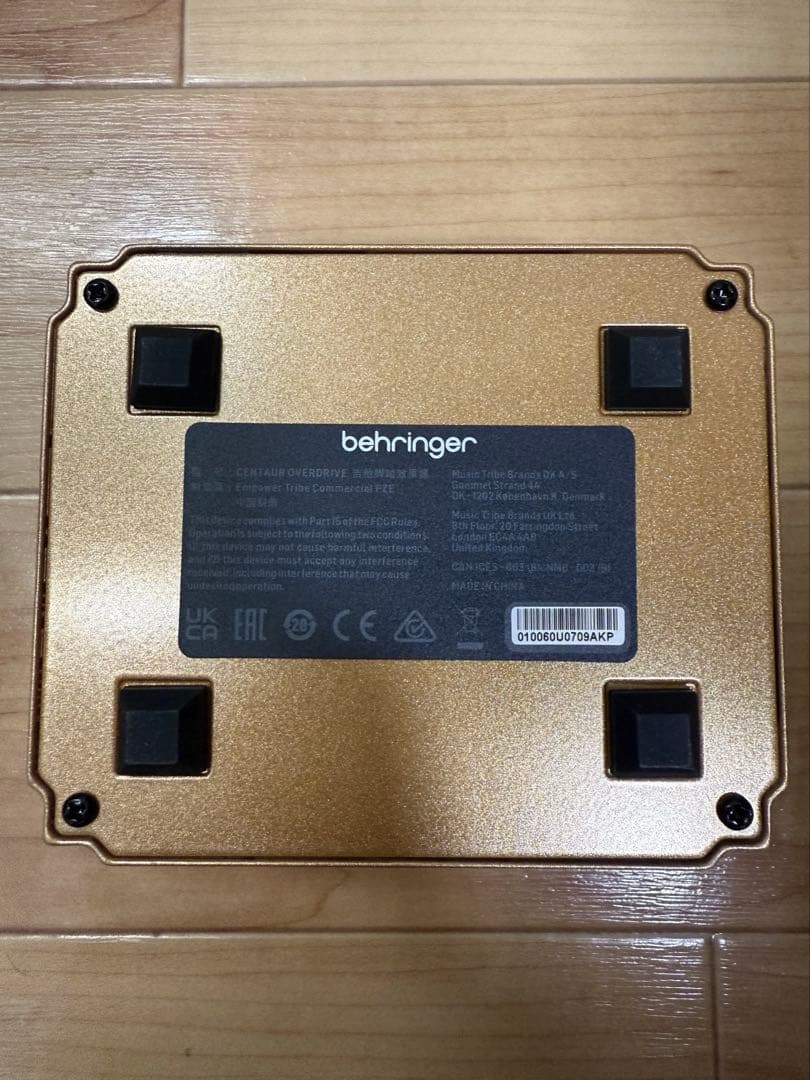 ギター behringer CENTAURO OVERDRIVE