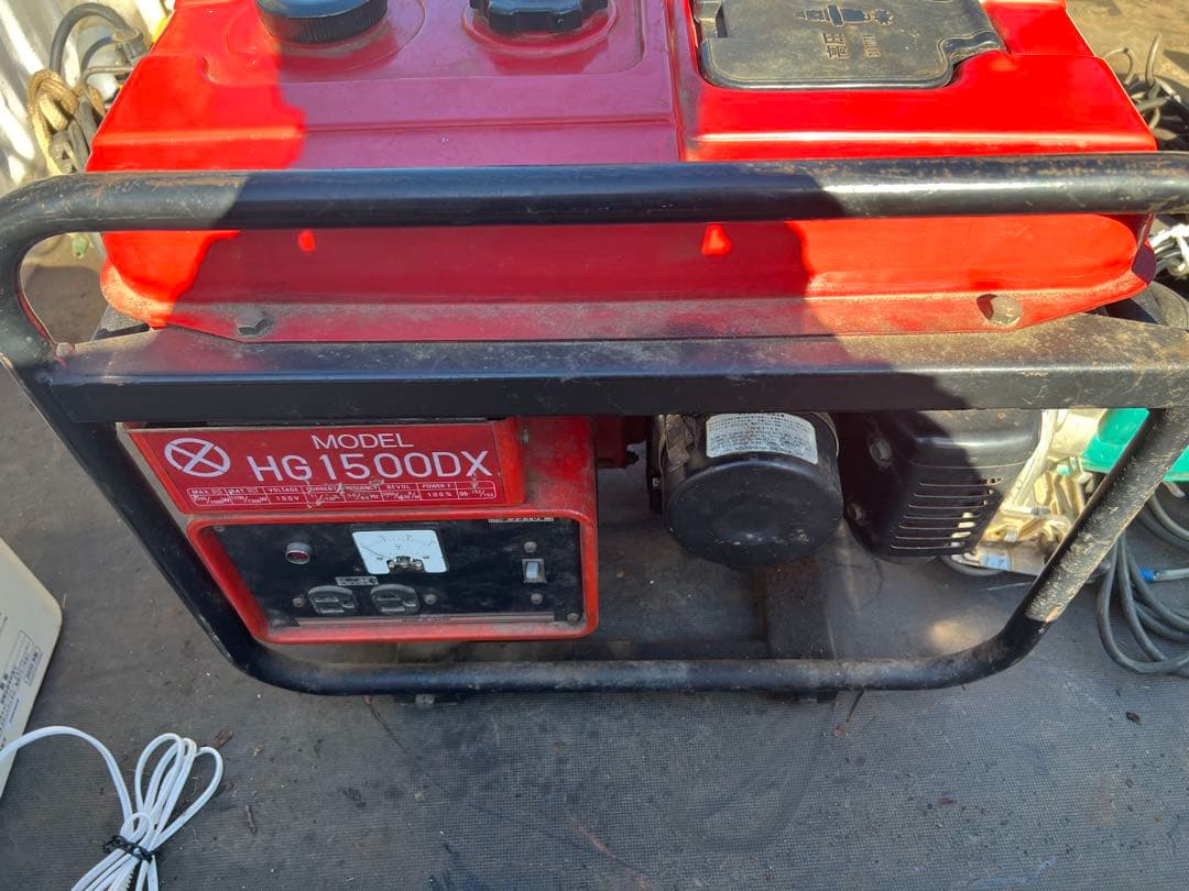HG15000DX ポータブル発電機 赤