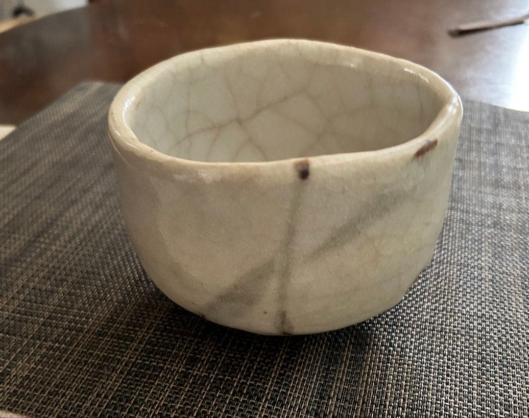 絵志野茶碗　ト（加藤唐九郎？）在み銘　茶道具　抹茶茶碗