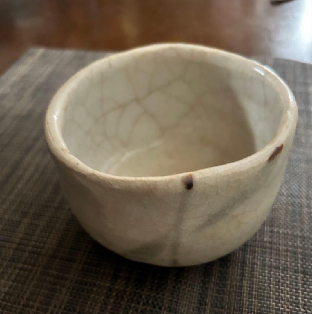 絵志野茶碗　ト（加藤唐九郎？）在み銘　茶道具　抹茶茶碗