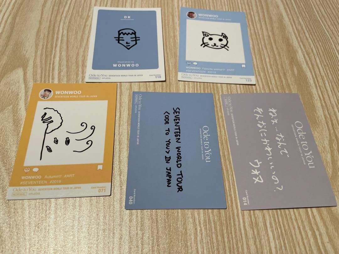 SEVENTEEN ODE TO YOU WONWOO サイン入りトレカ