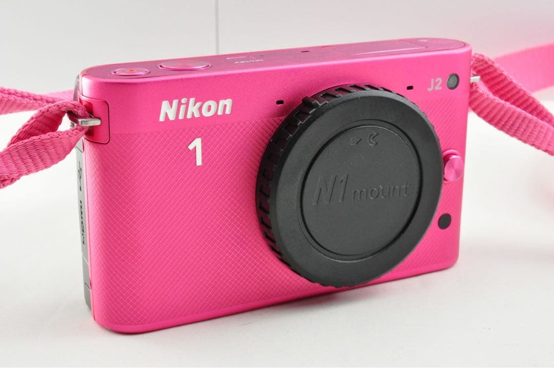 【ショット数4066回 / 美品】 Nikon 1 J2 ピンク ミラーレス