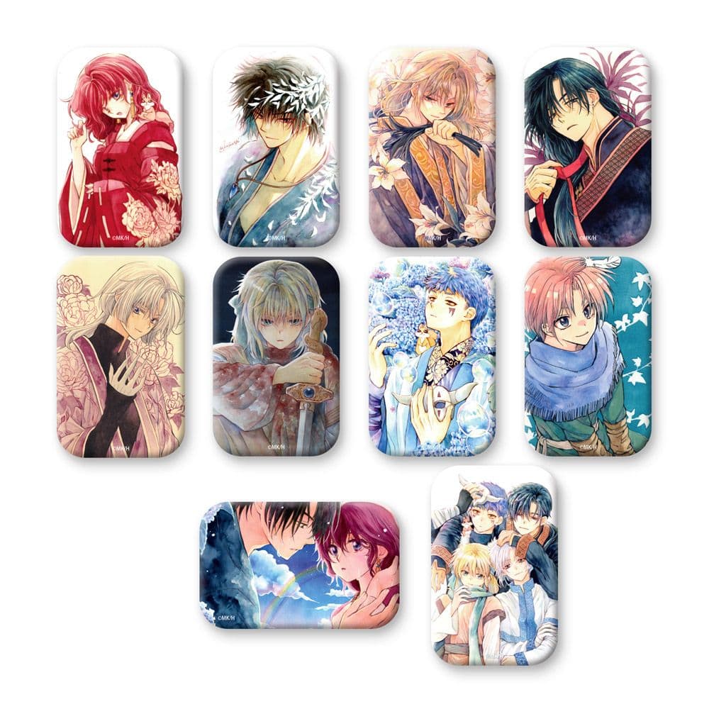 暁のヨナ 大原画展 ランダムスクエア缶バッジスタンド付き コンプセット