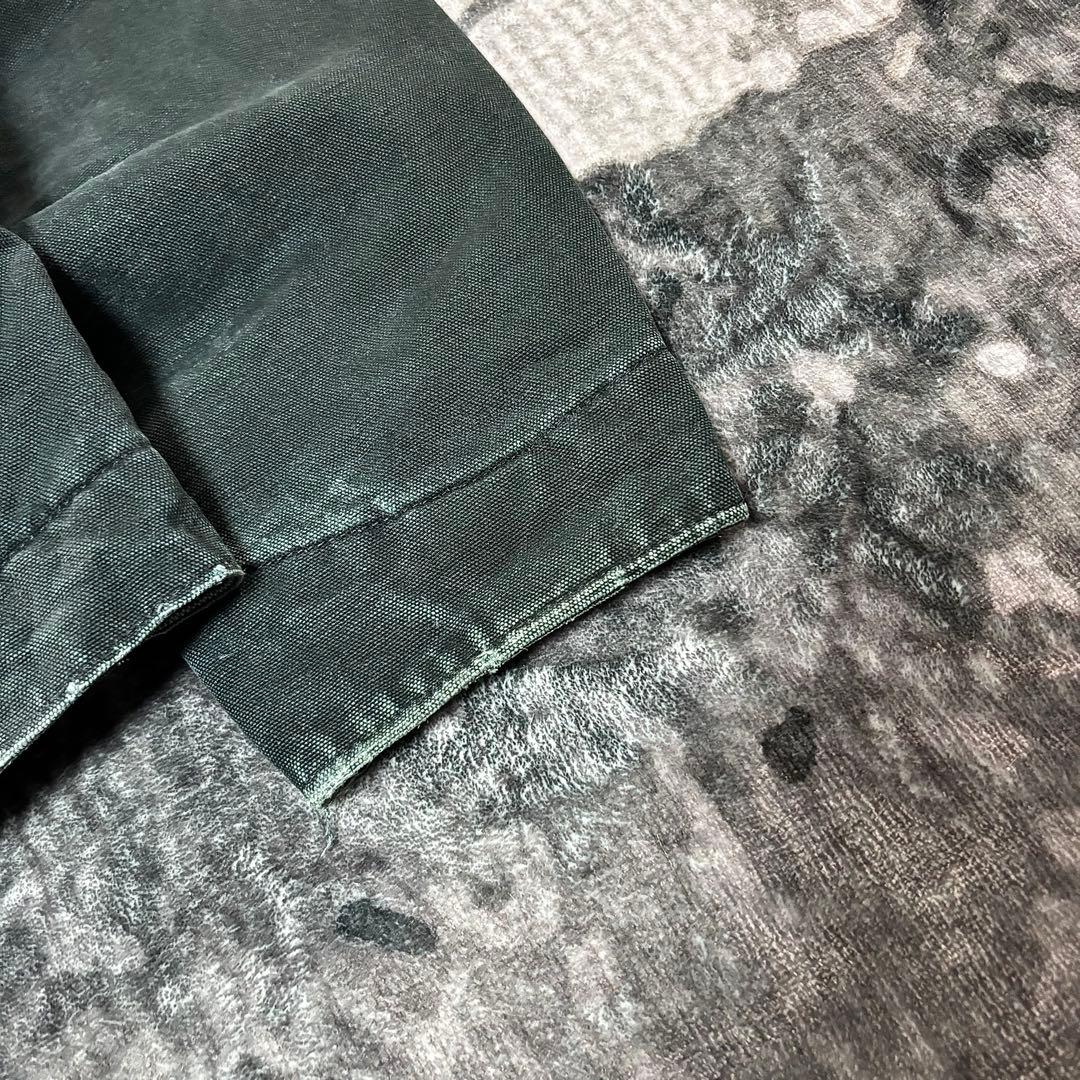 Carhartt デトロイトジャケット 希少グリーン 刺繍デザイン 雰囲気抜群
