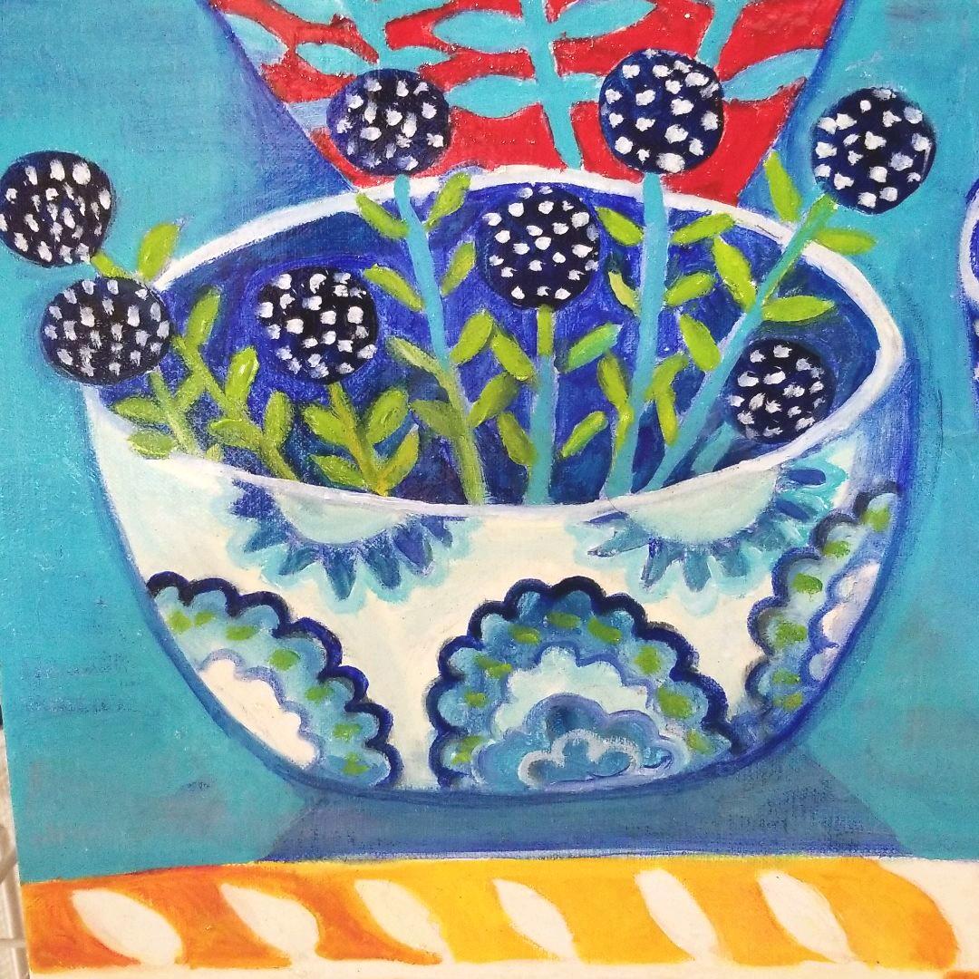 油絵　専用　小鳥さんのかくれんぼ２ 　かくれる小鳥