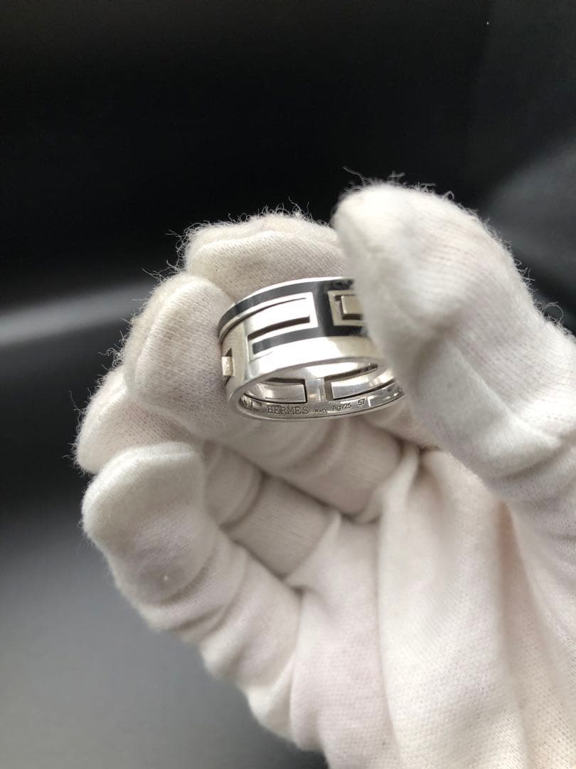 HERMES エルメス ムーブアッシュリング SV925 シルバー 57 リング