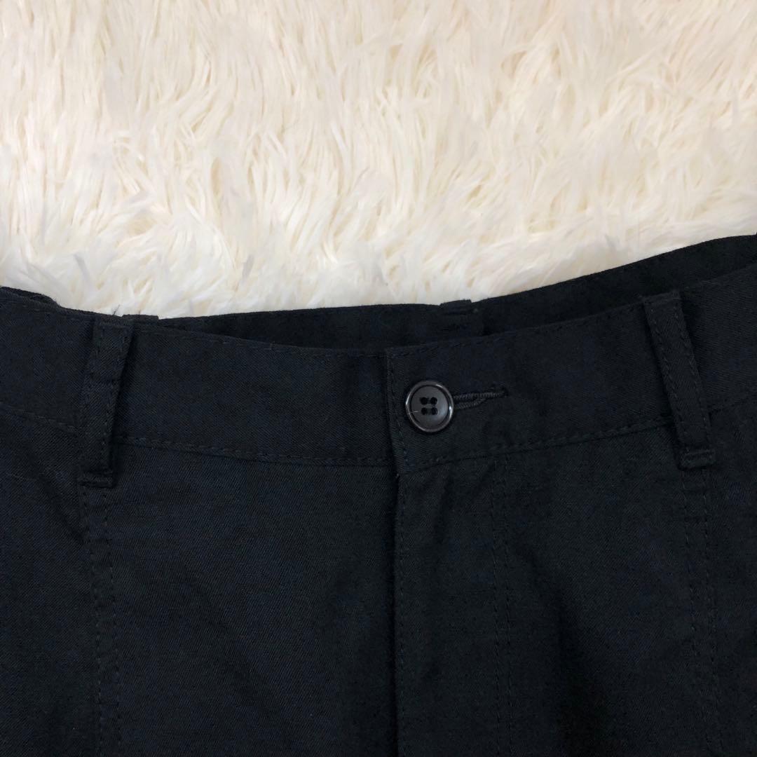 【極美品】ブラックコムデギャルソン　サルエルパンツ　ウールギャバ　ペンギン