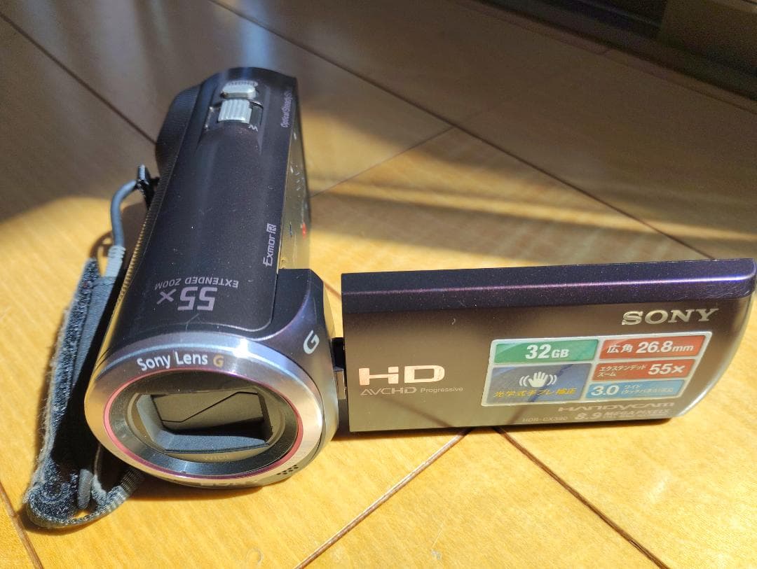 SONY HDR-CX390 ビデオカメラ スタンド付き
