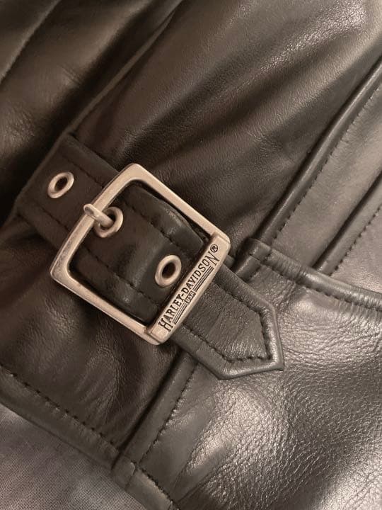 【ハーレーダビッドソン】シングルライダースジャケット 革ジャン　XS