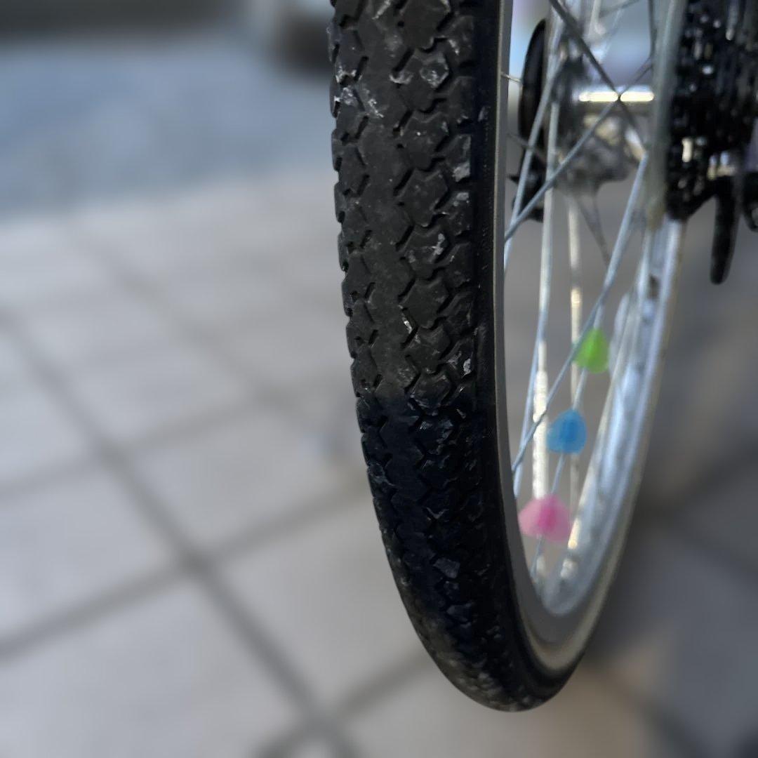 子供用自転車 24インチラベンダー色 6段変速