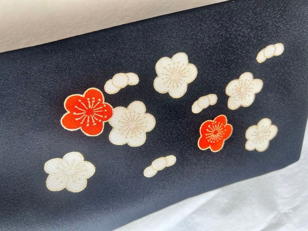 松に梅　九寸帯　*証紙付き