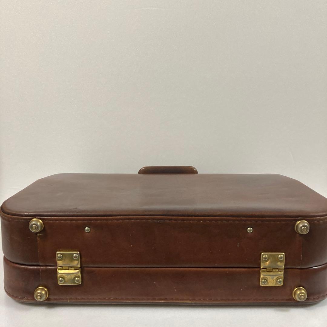60s ヨーロッパ古着　ビンテージ 本革　トランク　トラベルバック　真鍮金具