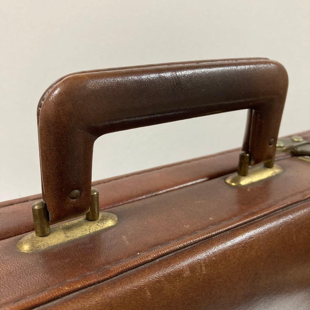 60s ヨーロッパ古着　ビンテージ 本革　トランク　トラベルバック　真鍮金具