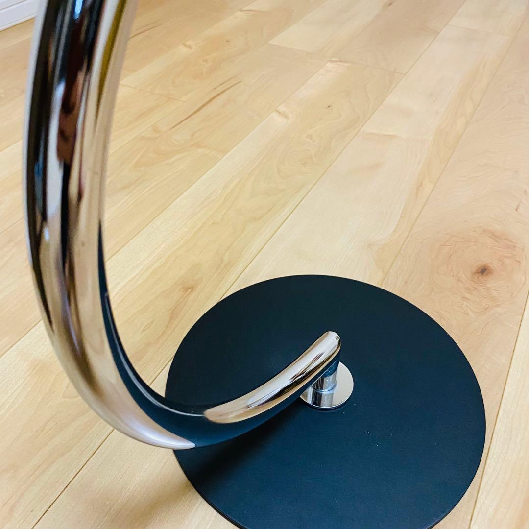 【美品】　クリア　ガラス天板　モダン　スタイリッシュ　サイドテーブル　あずま工芸