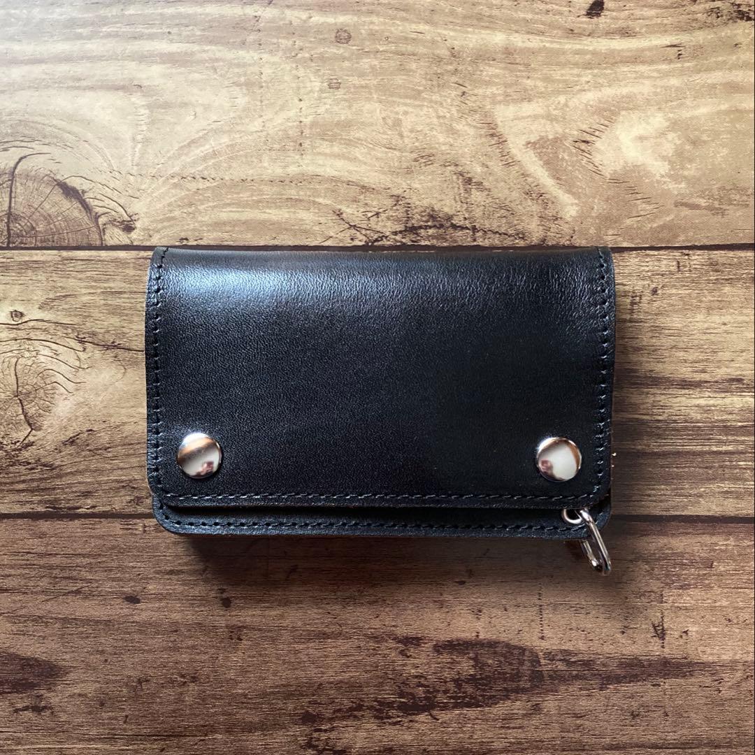 【れんじゃーず】ミドルトラッカーウォレット 3層【お札を折らずに収納】