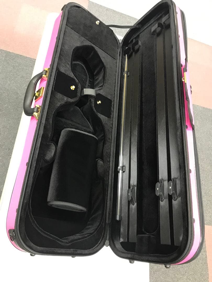 スーパーライト　バイオリンケース　ピンク
