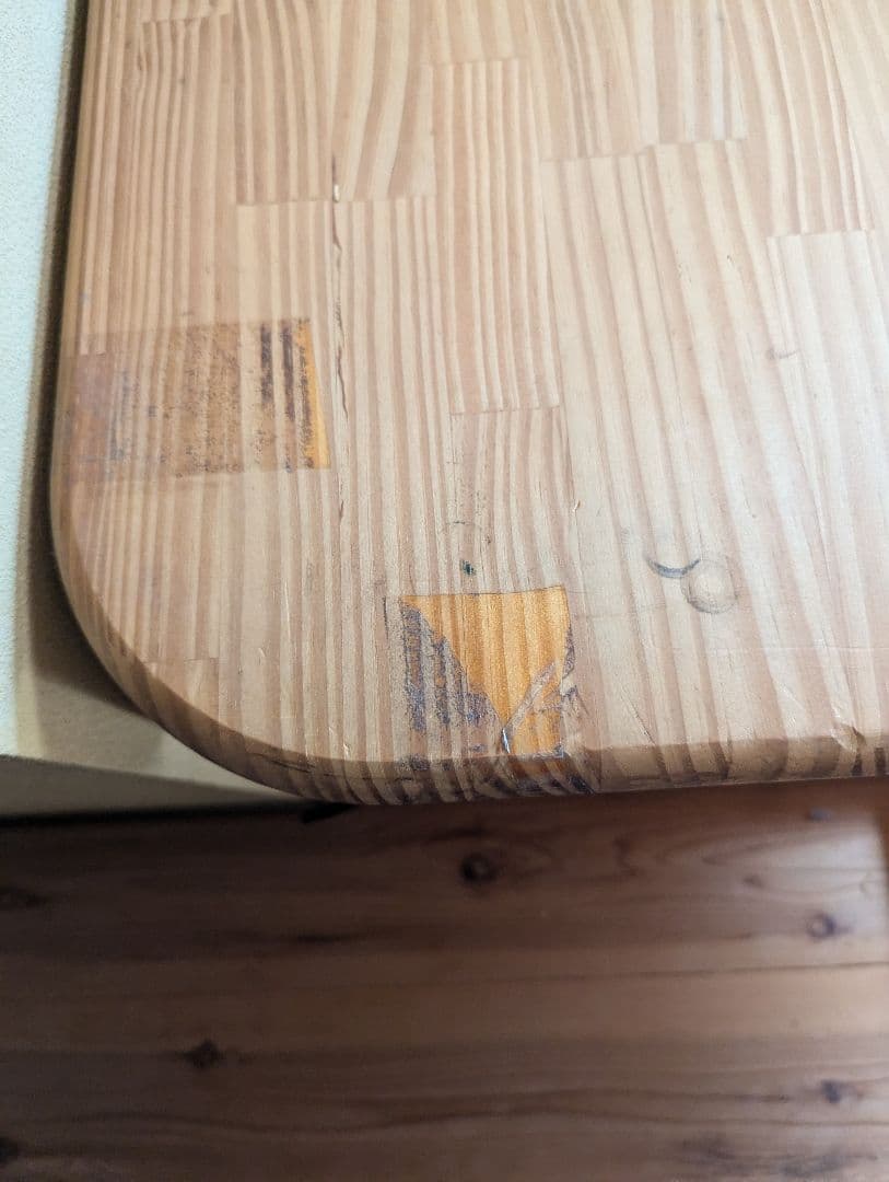 木製ダイニングテーブル天板のみ（傷あり）