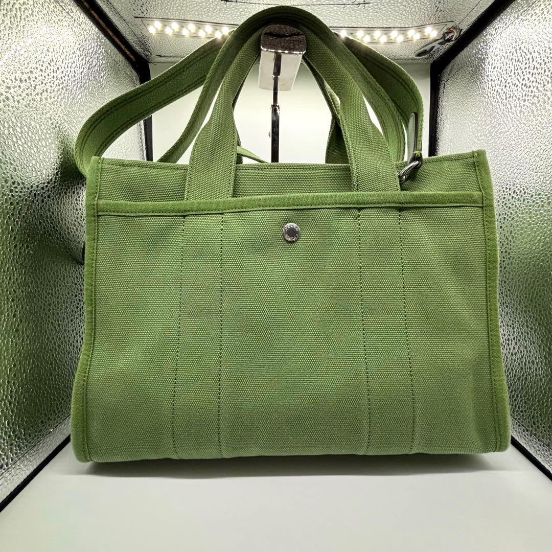 希少 ✨コーチ トートバッグ ショルダーバッグ カーゴトート 34 緑