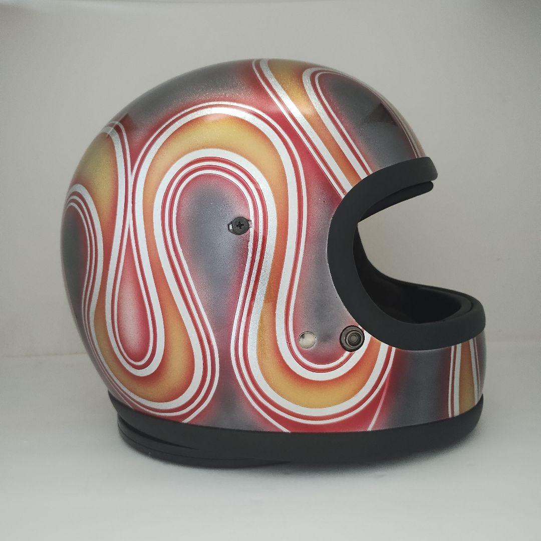 新品　カスタムペイント　フルフェイスヘルメット　ボバー　チョッパー　バイク