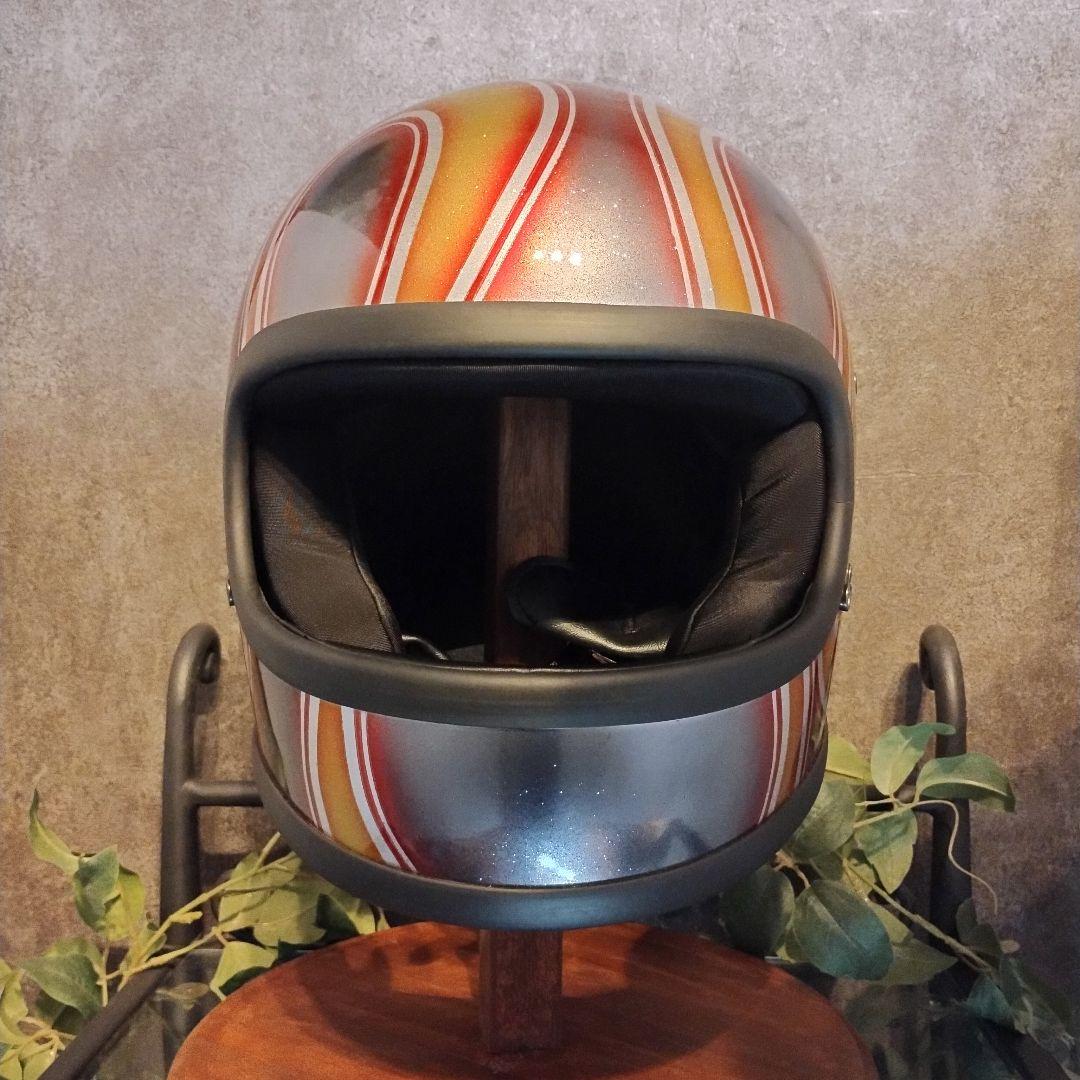 新品　カスタムペイント　フルフェイスヘルメット　ボバー　チョッパー　バイク