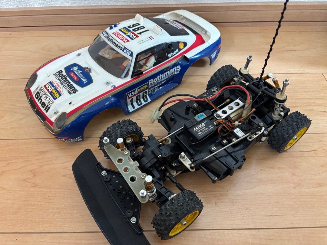 【当時物！テクニゴールドモーター付き！】タミヤ 1/12RC ポルシェ959！