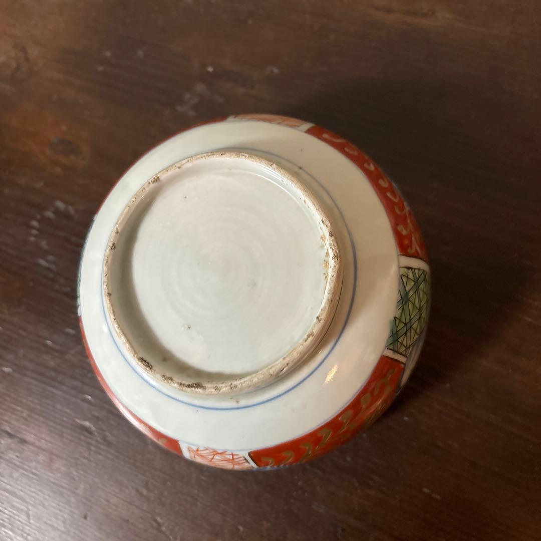 古伊万里　菓子器　蓋物　明治前後　喰籠　古道具　アンティーク　骨董　李朝