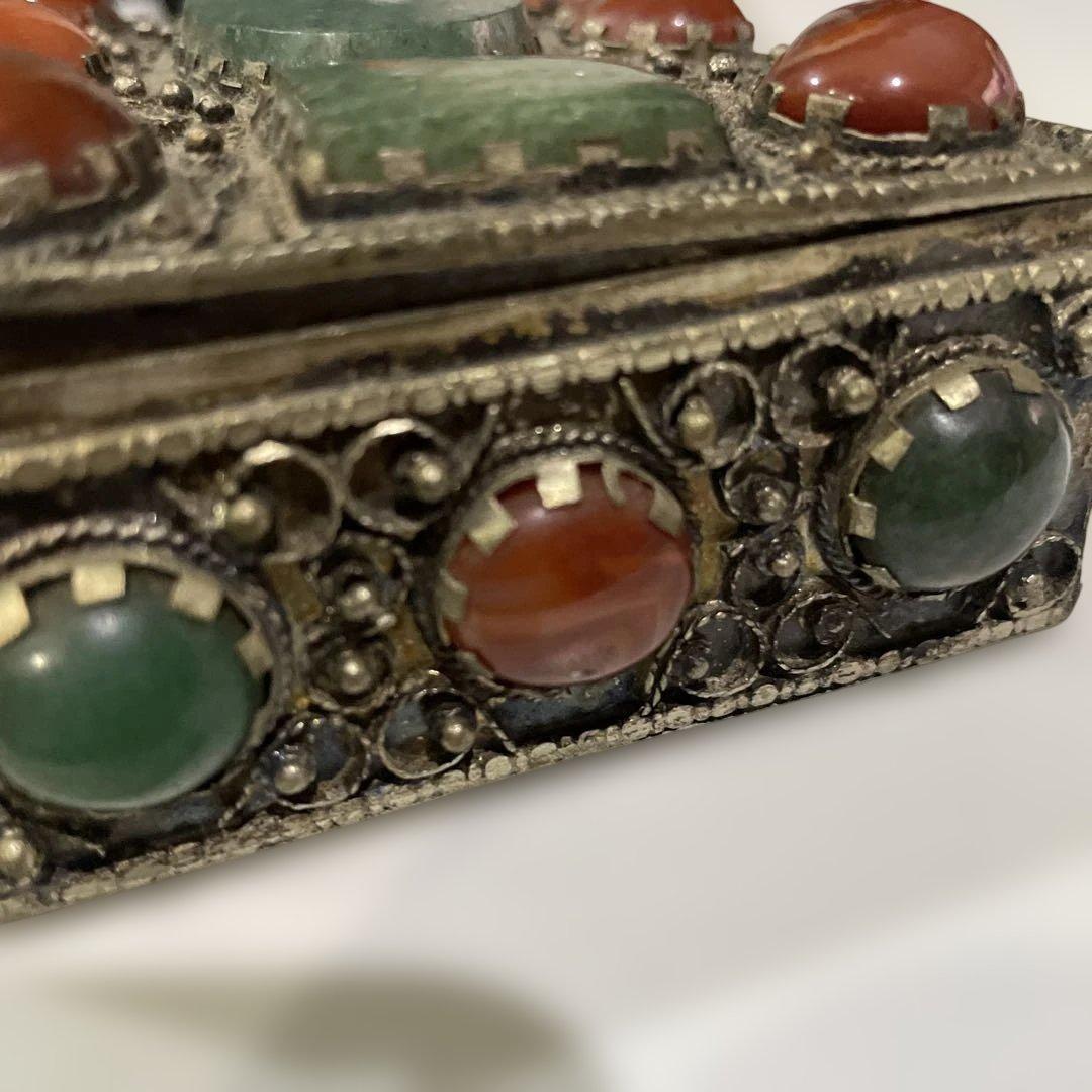 インド製 アンティーク 小物入れ 宝石箱