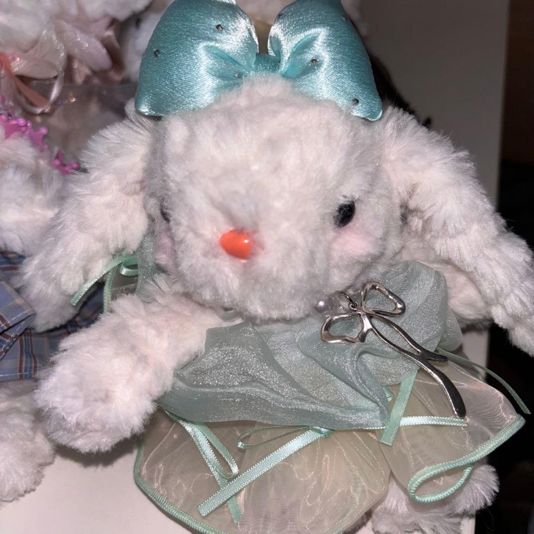 うさぎ　ねこ　ぬいぐるみ　ドール　キーホルダー　まとめ売り　フリル　レース