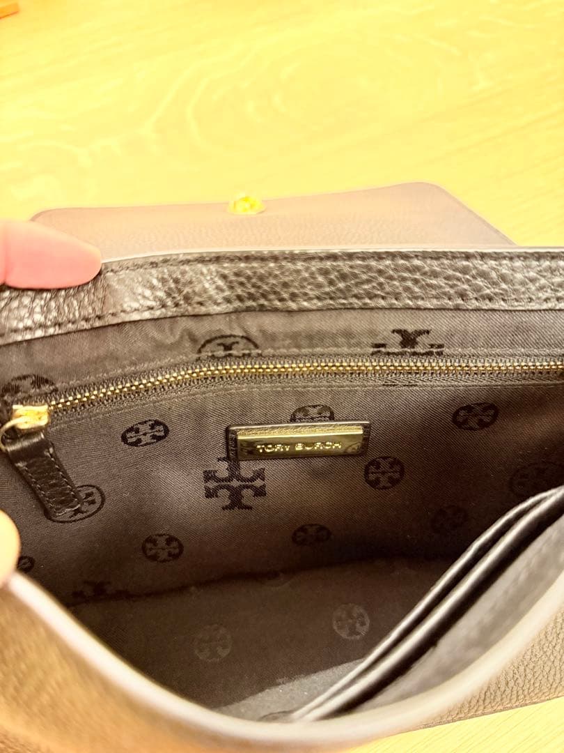 極美品 トリーバーチ ブリテン ショルダーバッグ 2way チェーン ブラック