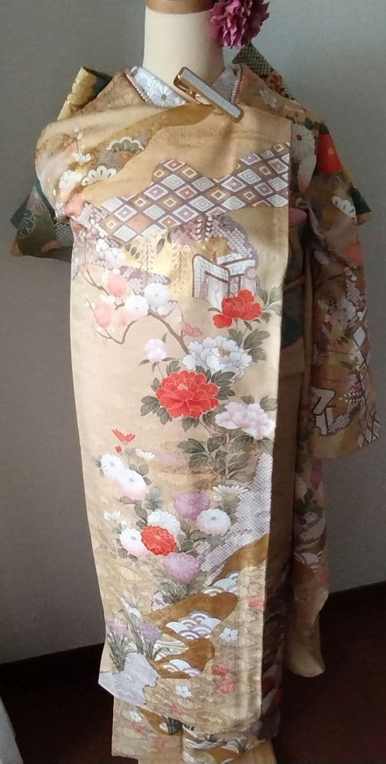 限定セール　1/22（木）まで！438.振袖7点セット 正絹　フルセット　成人式