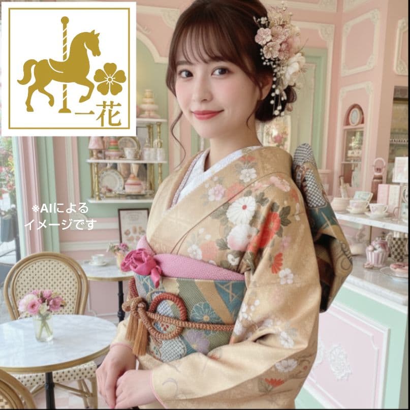 限定セール　1/22（木）まで！438.振袖7点セット 正絹　フルセット　成人式