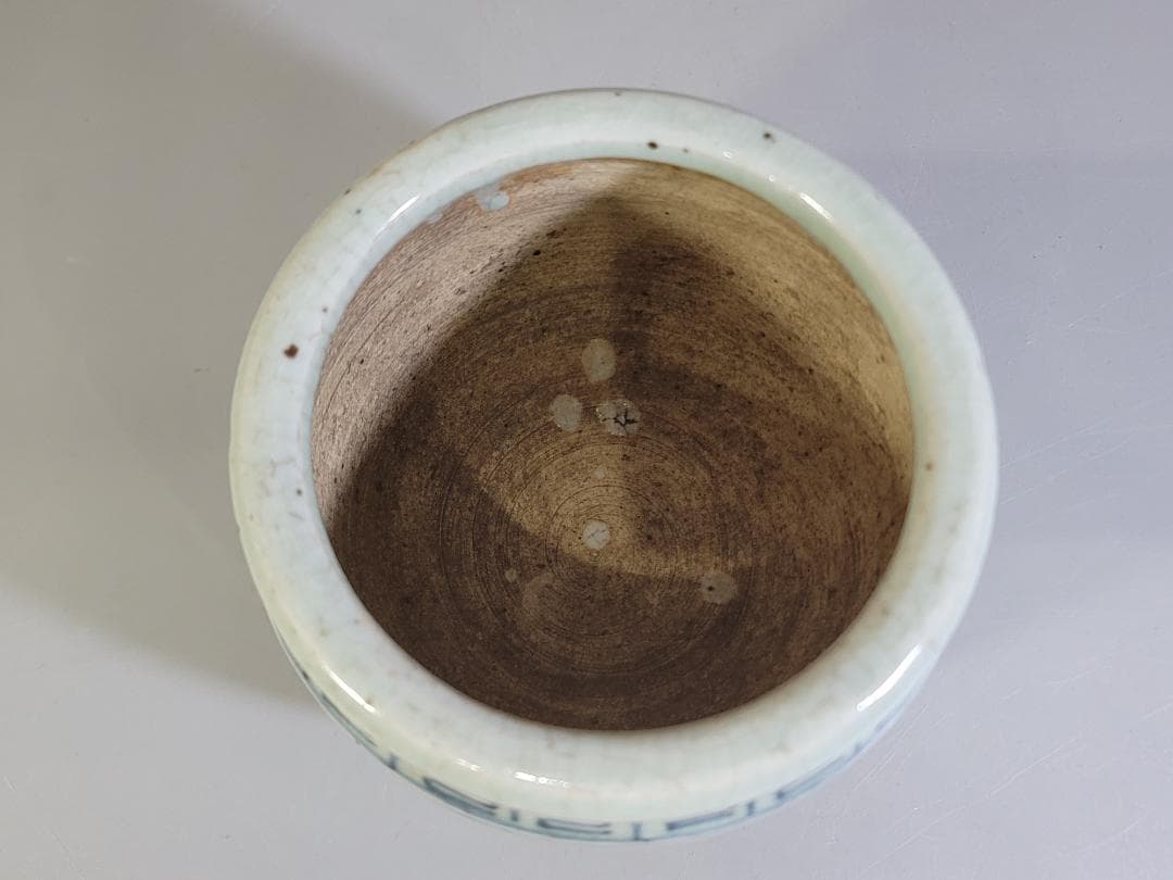 中国美術 青花 纏枝蓮花紋 壺 DT473